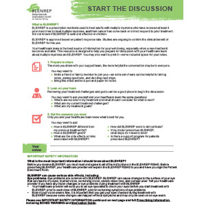 Blenrep Doctor Discussion Prompt