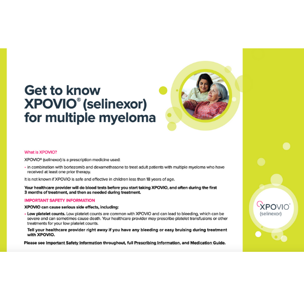 XPOVIO<sup>®</sup> Patient and Caregiver Brochure