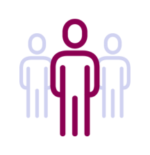 Icon of three people standing