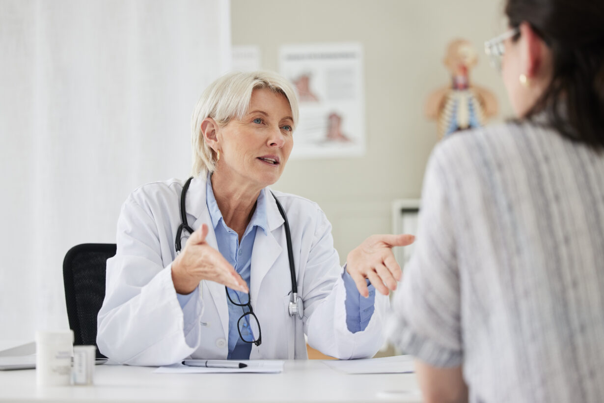 Shot of a doctor having a consultation with a patient